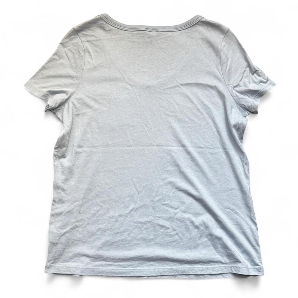 NEW Talbots Women’s Basics Baby Blue Soft V-Neck Pocket Casual Sleep Shirt — XP - Picture 4 of 5